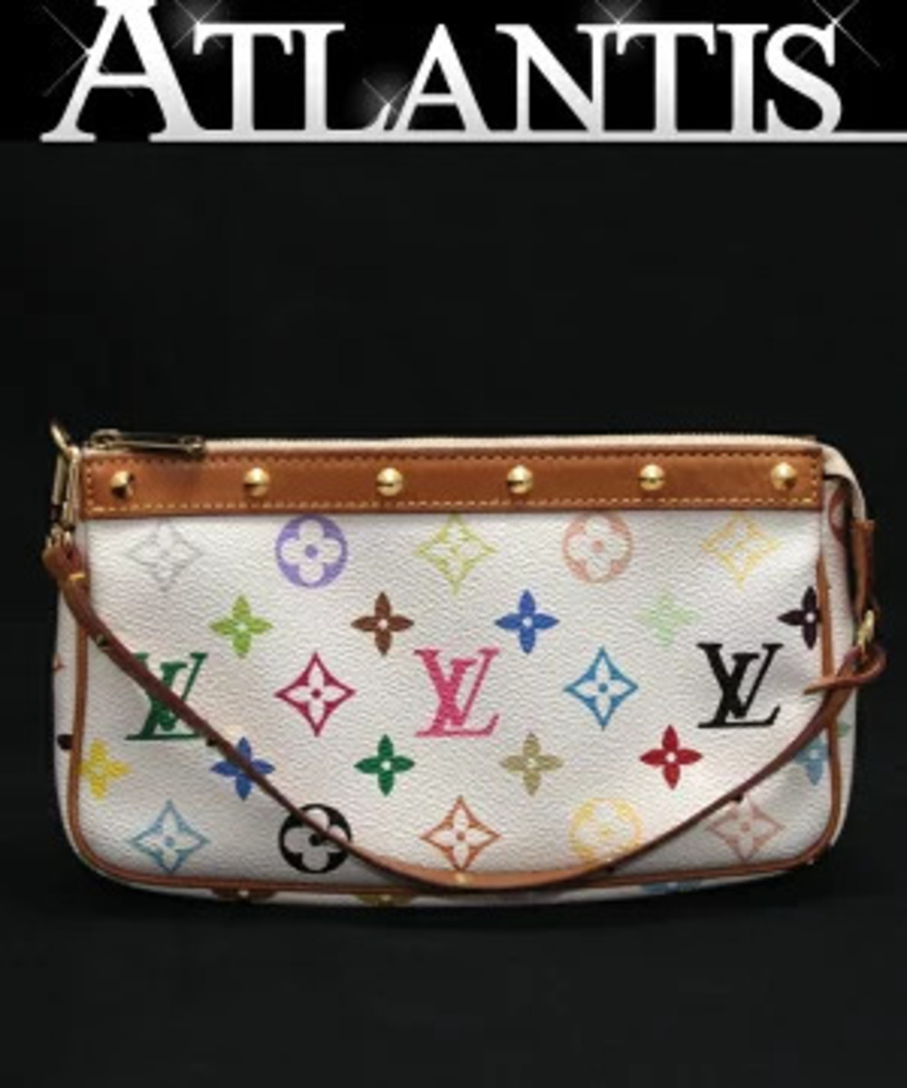 Louis Vuitton Pochette Accessoires Accessory Pouch Clutch Multicolor